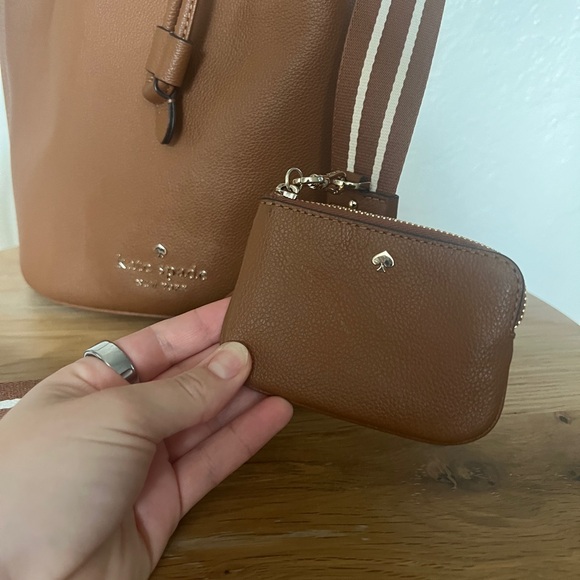 Kate Spade Brown Crossbody Bucket Bag - Picture 3 of 6